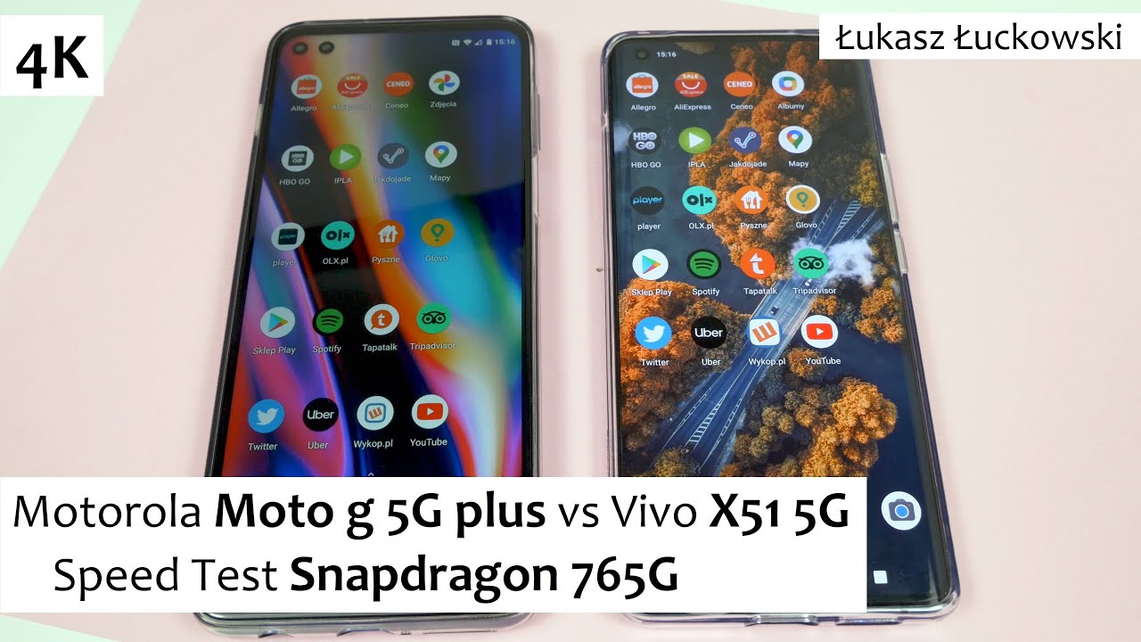 Helligdom Bølle Pornografi Motorola Moto g 5G plus vs Vivo X51 5G ❗❗❗ | Speed Test | Snapdragon 765G -  YouTube