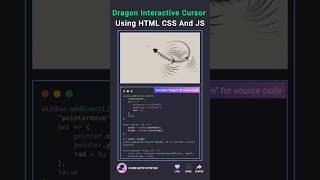 💀 Dragon Interactive Cursor Using HTML CSS And JS #js #htmlcss #programming #animation #linux