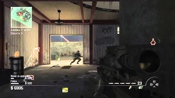 Mw3 Quickscope  Quickscoping in Dome w MSR Survival Mode Sniper Gameplay