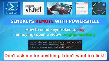 PowerShell - Sendkeys remote