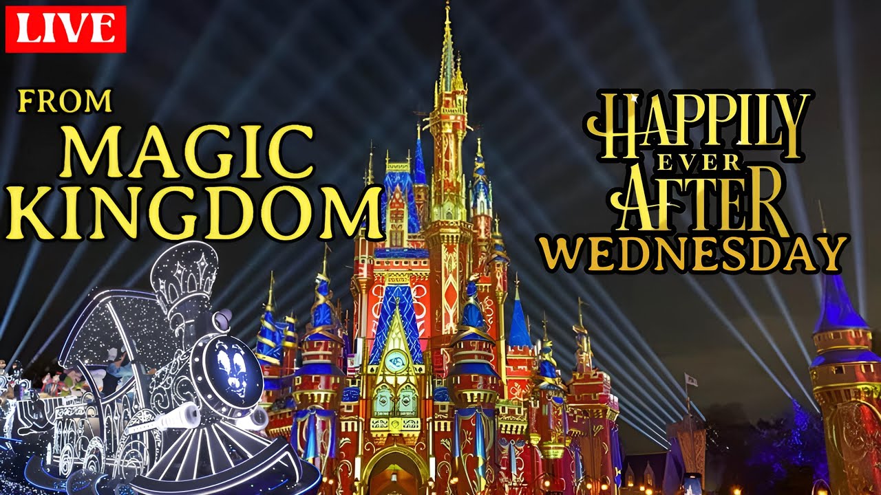 IRL Stream At Magic Kingdom All Day Rides, Starlight Parade & Happily Ever After - Walt Disney World
