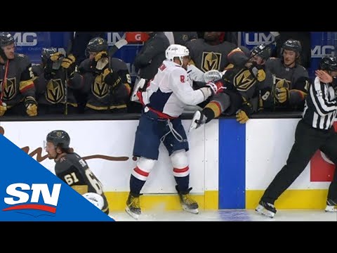 Alex Ovechkin Sends Nate Schmidt For Involuntary Line Change Into Golden Knights Bench