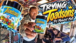 Trying "Toadsons" while hotboxing a mobile clothing store!! 👀