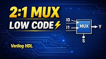 📘 Simple & Clear (Exam-Oriented)2 to 1 Multiplexer Using Verilog HDL | Very Easy Method