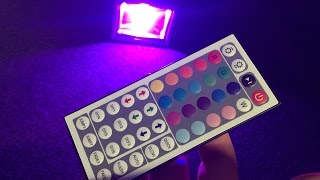 20 watt LED fixture with 44-button remote