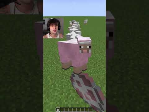 Finding The Pink Sheep in MINECRAFT (0.164%) #shorts