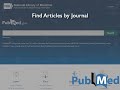 PubMed: Find Articles by Journal