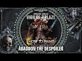 How to paint abaddon the despoiler