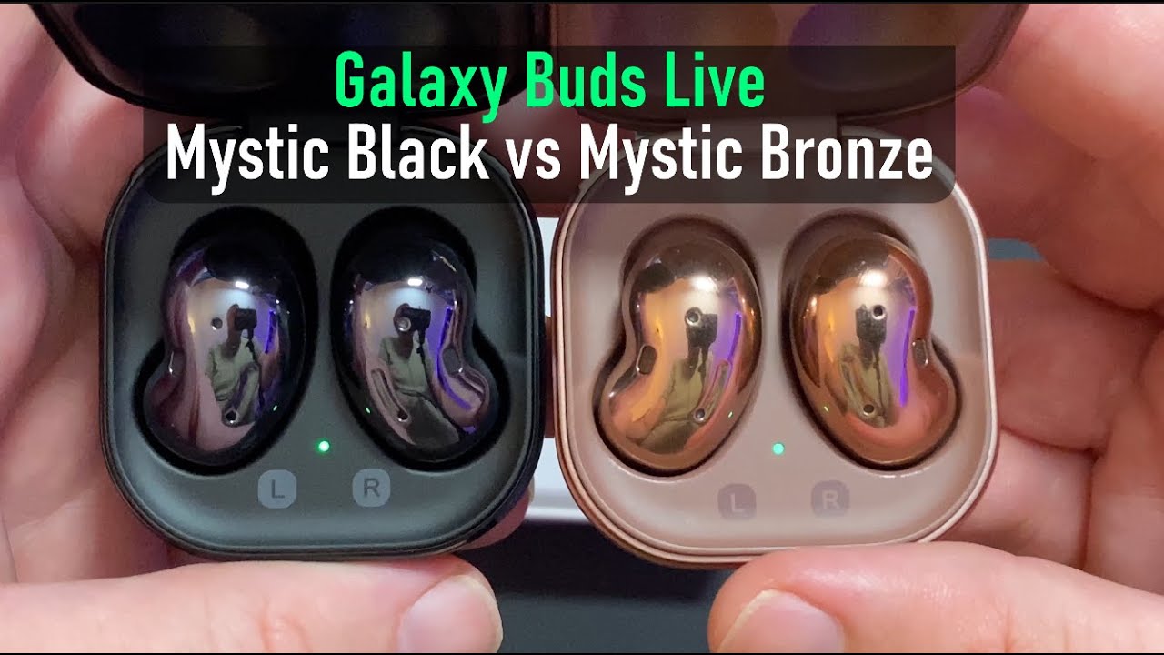 Mystic Black Samsung Galaxy Buds Live vs Mystic Bronze Galaxy Buds Live