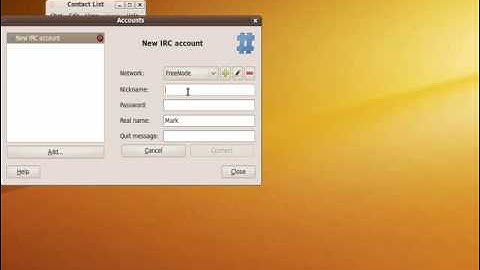 Using Empathy on IRC