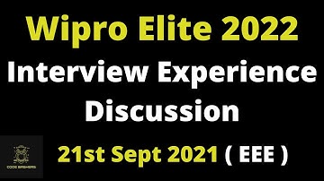 EEE - Wipro Interview Experience 21 sept 2021 | TR + HR questions Discussed | 2022 Batch