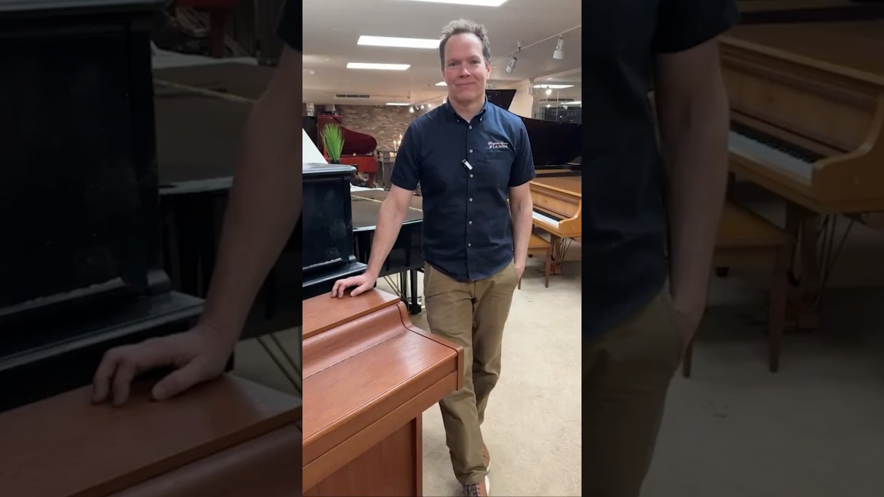 Unique 1960 Louis Zwicki Spinet Piano Before Restoration