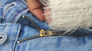 How to fix a zipper that won't stay up | 2minute hacks | Azizul Kaur
