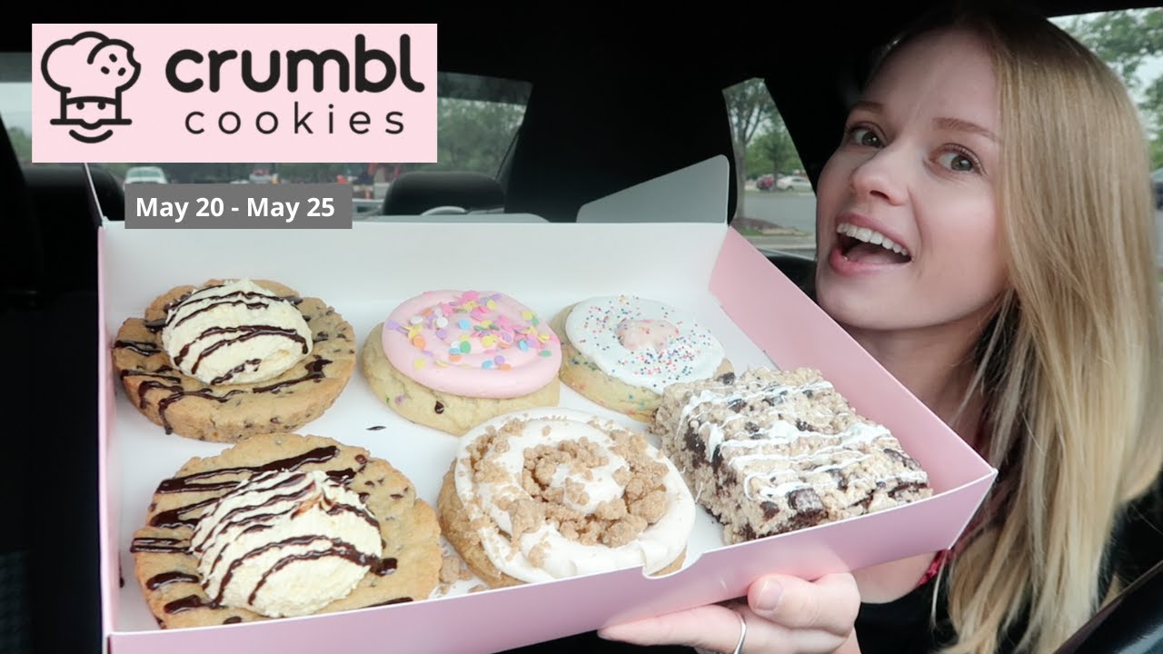 NEW CRUMBL flavors this week | cookies & cream Krispy bar, skillet cookie, peach cobbler, sugar
