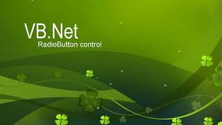 VB.Net - RadioButton (including GroupBox & Panel)