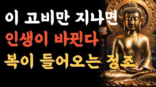 이 고비만 넘기면, 당신 인생이 기적처럼 뒤집힙니다 |부처님말씀 | 불교명언 | 인생지혜 | 삶의지혜