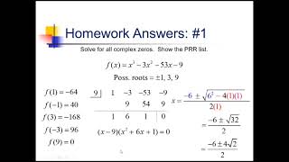 Rational Roots Theorem: Problem Set #2