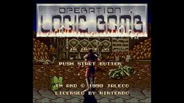 Operation Logic Bomb - Super Nintendo Entertainment System - Intro & Title Screen