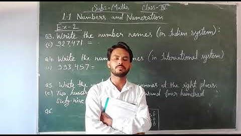 Class 4th Maths ch-1 Numbers and Numeration Ex-2 Q3, 4, 5 & 6