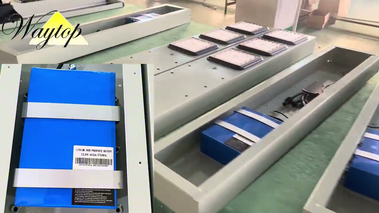 Project use all in one solar street light with big battery capacity and big solar panel