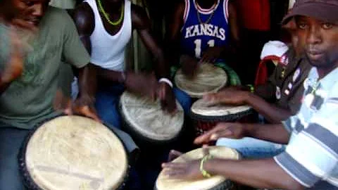 African Drum Circle in Accra Ghana Cultural Arts center 3
