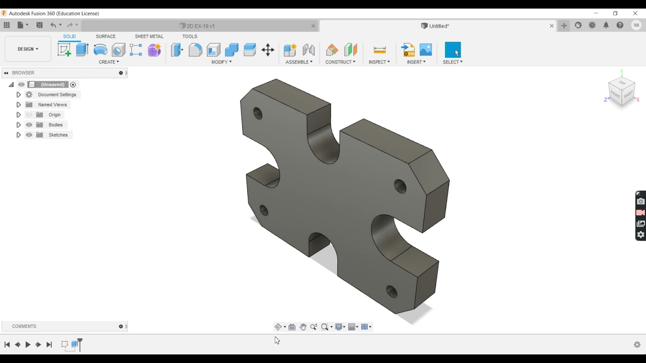 Fusion 360 CAD — Quick Tutorial