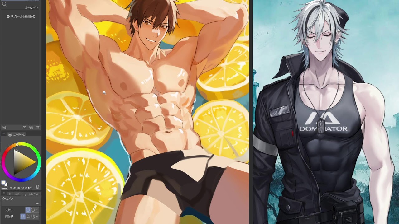 Fudanshi Vtuber / Drawing part3 / Lemon