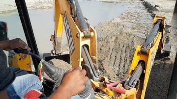 Inside The Cabin Of JCB - JCB Loading Gravel in Truck - JCB Dozer Cabin Video