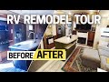 RV Tour: Fulltime Family of 4 Living in Remodeled 5th Wheel RV