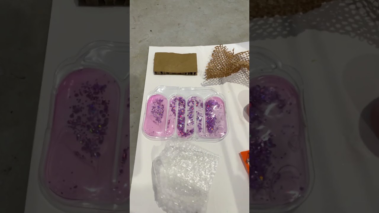 I made a fidget board with things I found around the house. 