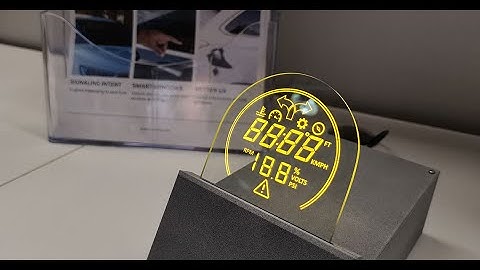 LUMINEQ transparent display ELT78S-VARIUS for head-up display applications
