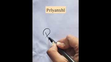 Priyanshi name signature style💕 #shortsvideo #youtubeshorts #viral #trending 🔥🔥#reels