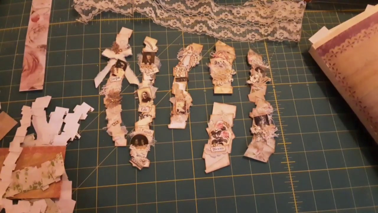 Paper Fold Ruffle Embellishments made with paper scraps and Miniature ...