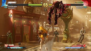 STREET FIGHTER V Oro unique combo pickup vs1