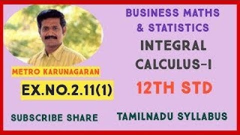 12th Std BM Ex.2.11(1) Evaluate the Integral as limit of sum; (x+4) from 0 to 1