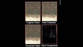 Detection and Removal of Rain: Rain and Ripples