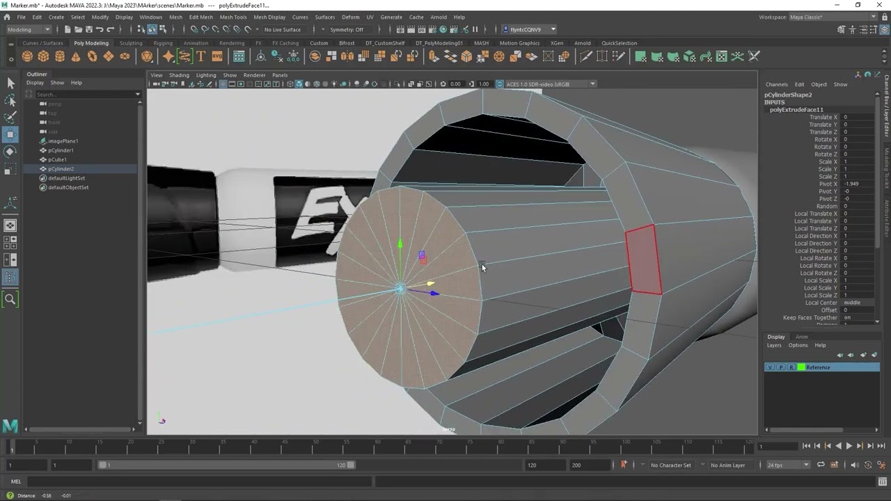 Maya; Model and Expo Marker 03/06 - YouTube