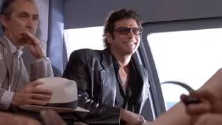 Ian malcolm's (Jeff Goldblum) Laugh Jurassic Park clip #2