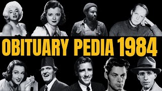 Celebrities Lost in 1984 - Obituary in 1984