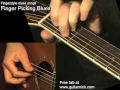 Fingerpicking blues guitar lesson  tab by guitarnick