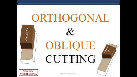 Oblique vs Orthogonal Metal Cutting - Explained with Animation