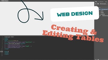 Dreamweaver Tutorial: Creating and Editing Tables