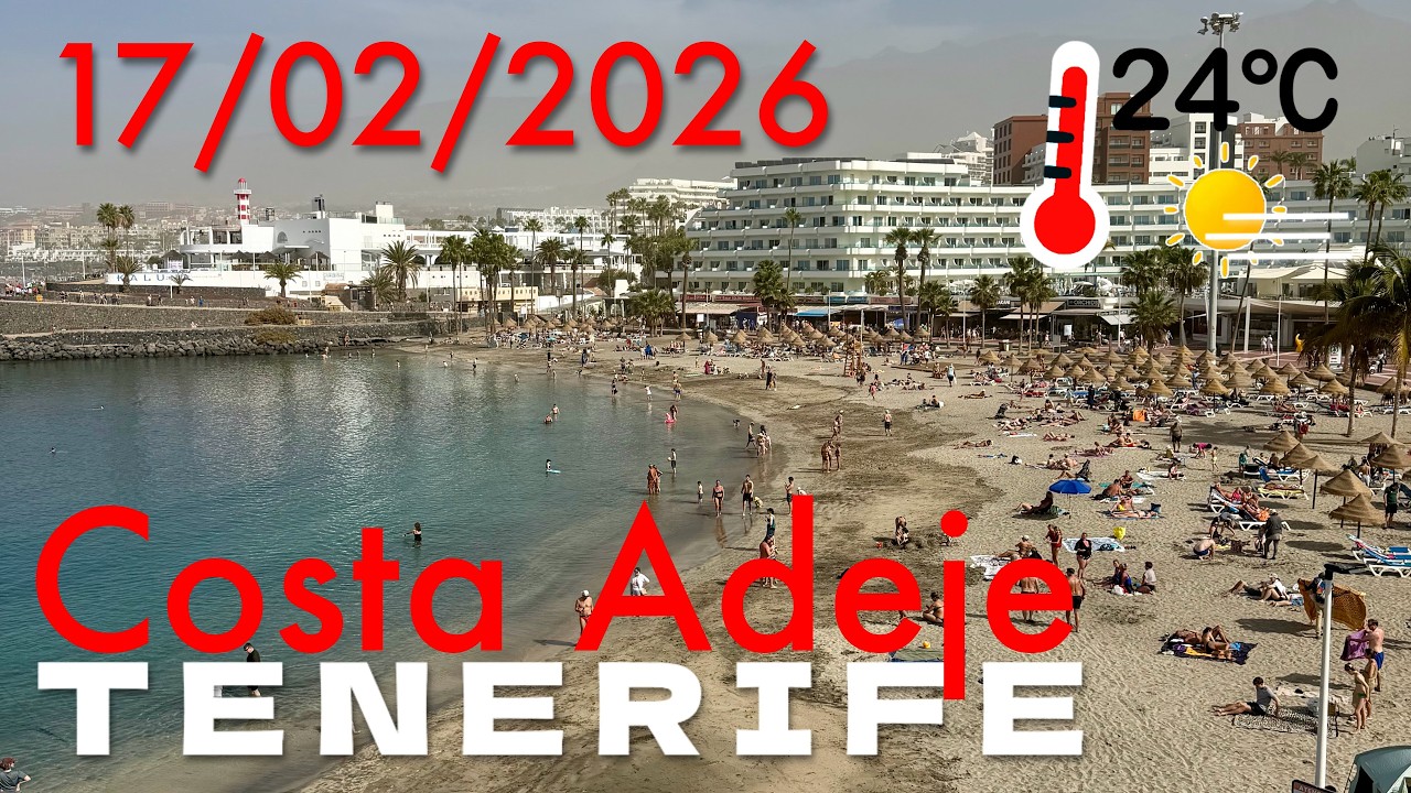 Tenerife - playas La Pinta, Torviscas y Fañabé, Costa Adeje - 17/02/2026 24°C 🌤️