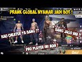 PRANK GLOBAL NYAMAR JADI BOT !! MALAH DISANGKA PRO PLAYER !! FREEFIRE