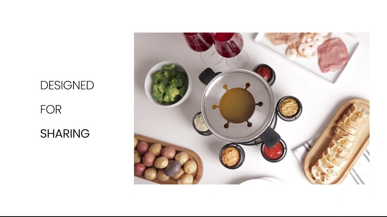 Lazy Susan 16-Piece Fondue Set