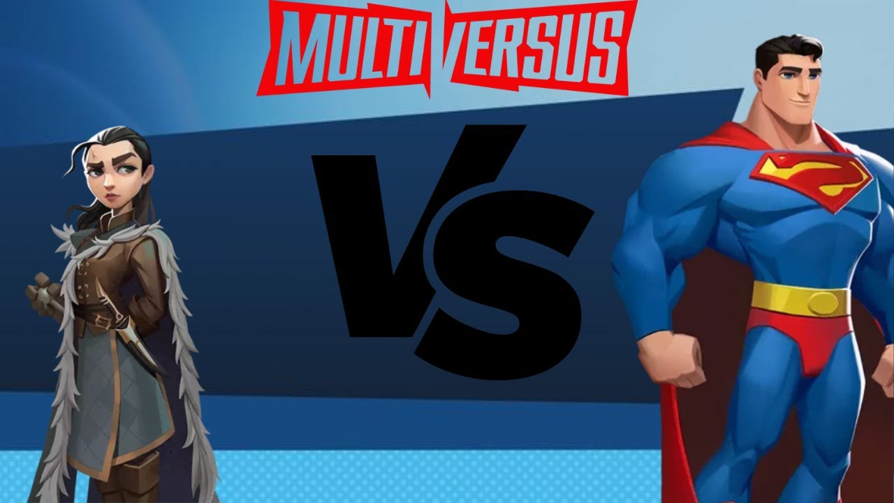 Arya Stark VS Superman - Multiversus Gameplay