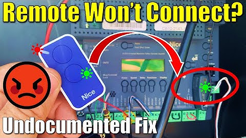 ✅ Nice Apollo ● Undocumented Fix ● 1050 Remote Control Can’t Connect to OXIBD Receiver