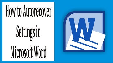 Microsoft Word : How to Set Auto Recovery of Data #49