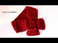 تعلم الكروشية: كروشية سكارف مغلق بغرزة الباف للكبار والاطفال سهلة  - crochet scarf #يويو كروشية