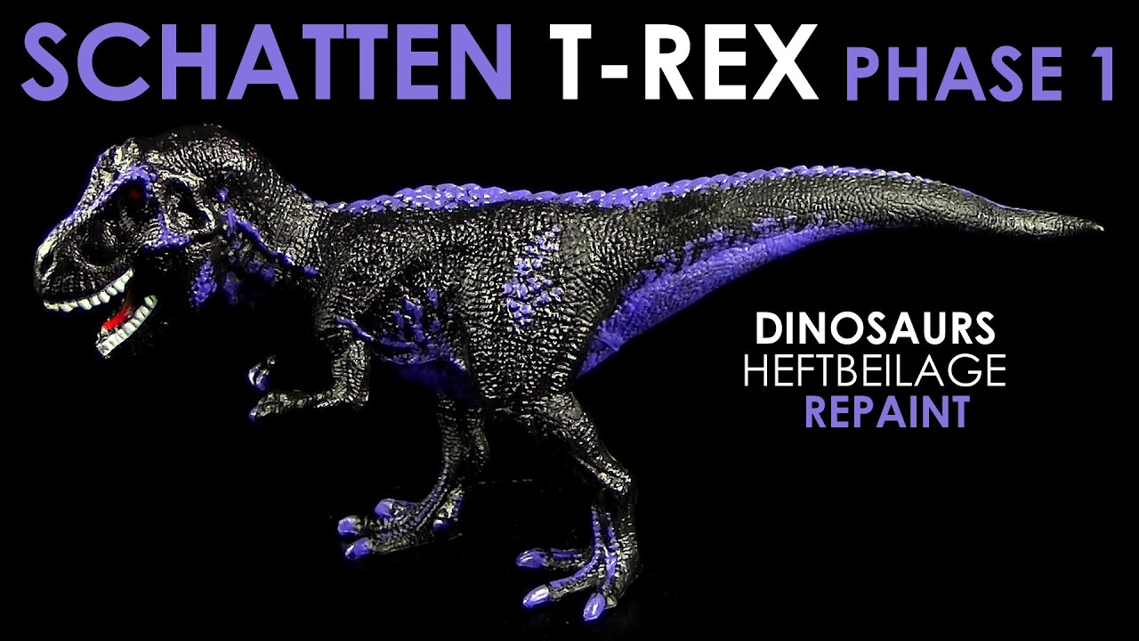 Schleich ® Schatten T-Rex Phase 1 - Schattenwelt Repaint & Vergleich ...